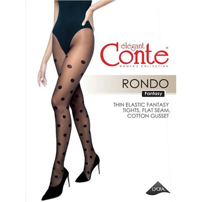 Колготки женские CONTE Колготки в крупный горох RONDO