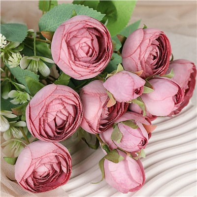 Цветок искусственный Букет роз 44 см / BR-92 /уп 240/