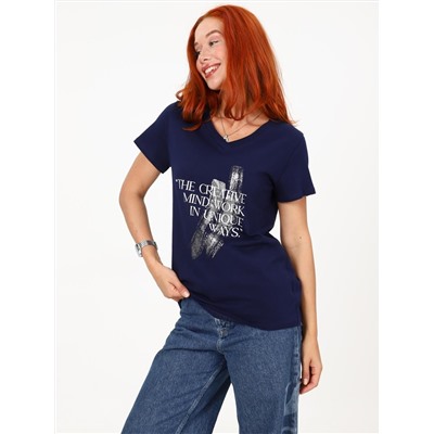 Сопряжение - футболка чернильный