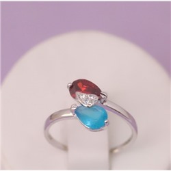 Кольцо родий H01-1040р  размер 17 18 19