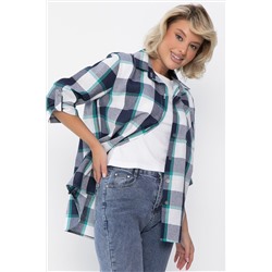 Рубашка Аланта (бело-синяя) Б14035-18М