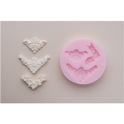 Молд силиконовый №1420 "Вензеля, уголки, бордюры, лепнина"