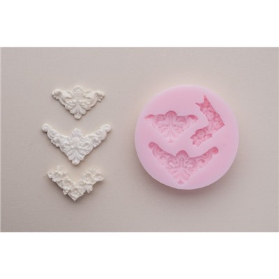 Молд силиконовый №1420 "Вензеля, уголки, бордюры, лепнина"