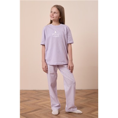 Пижама футболка и брюки М225125Псб