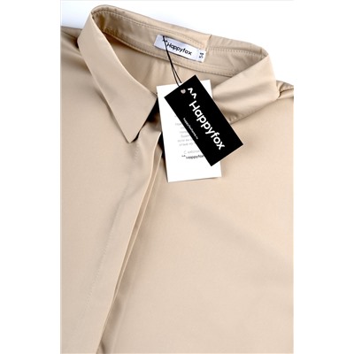 Женская шелковая рубашка Happyfox