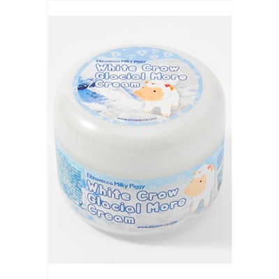Elizavecca Осветляющий крем для лица / White Crow Glacial More Cream, 100 мл KRISTALLER, 1231237