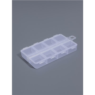 Органайзер для хранения мелочей, 8 ячеек, с подвесом, 11×6.3×1.5 см, прозрачный