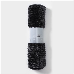 Коврик для дома LaDо́m, букли, плотность 1400 г, 50×80 см, графитовый