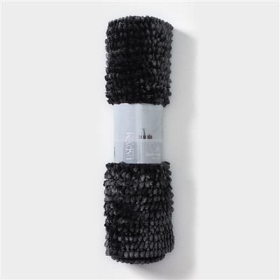Коврик для дома LaDо́m, букли, плотность 1400 г, 50×80 см, графитовый