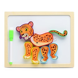 Пазлы "Животные" + доска для рисования