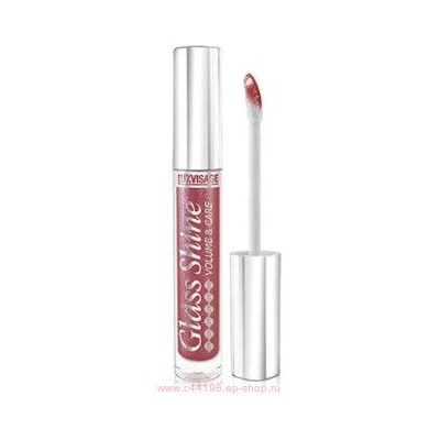 LUXVISAGE Блеск для губ Perfect Glass Shine тон 20 красно-коричневый мерцающий 2.8 г