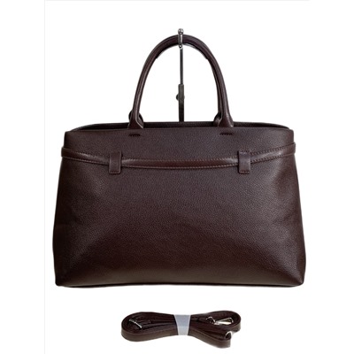 Женская сумка из искусственной кожи, цвет шоколад