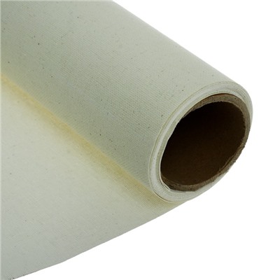 Холст в рулоне, хлопок 100%, 1.6×3 м, акриловый грунт, мелкое зерно, 280 г/м²