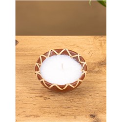Свеча в керамической чаше, 9×9×4 см