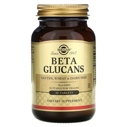 Solgar, Beta Glucans, 60 таблеток