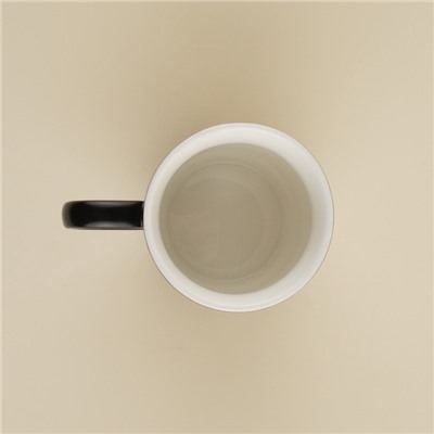 Кружка SL Home «Дольче фар ниенто», 400 мл, керамика, чёрная