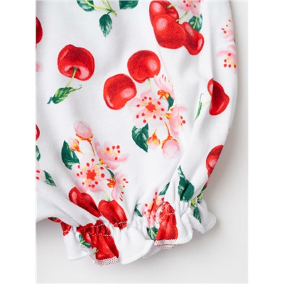 Комплект детский трикотажный для девочек: джемпер (футболка), шорты