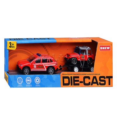 Машина "Городская служба пожарной охраны" металл, в коробке