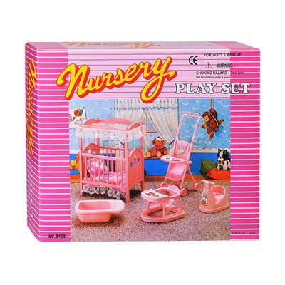 Набор мебели для кукол "Детская комната" в коробке