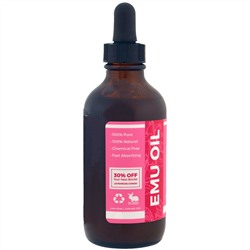 Leven Rose, На 100% чистое и органическое масло эму, 118 мл (4 жидких унции)