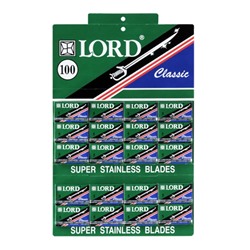Лезвия для бритья классические двусторонние Lord Super Stainless Classic 5шт.(20X5шт. =100 лезвий) на карте