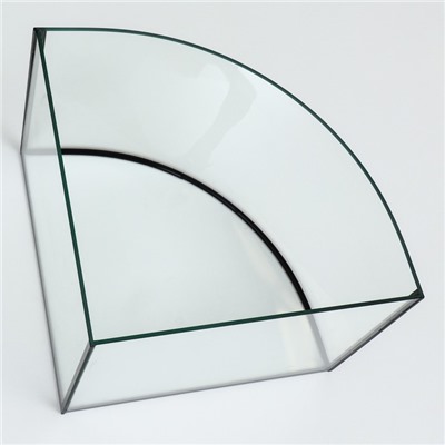 Аквариум «Сектор» угловой с крышкой, 40 л, 40×40×36/41.5 см, беленый дуб