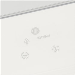 Ящик для хранения «Кристалл XS Plus», 16 л, 38,9×27,5×21,5 см, с крышкой, прозрачный