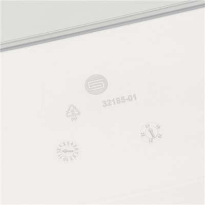 Ящик для хранения «Кристалл XS Plus», 16 л, 38,9×27,5×21,5 см, с крышкой, прозрачный