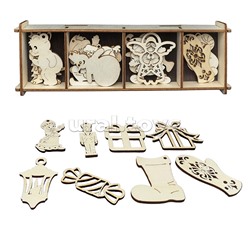 Набор для раскрашивания "Зимняя сказка" (ёлочные игрушки) 20 дет.