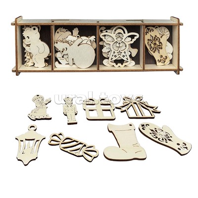 Набор для раскрашивания "Зимняя сказка" (ёлочные игрушки) 20 дет.