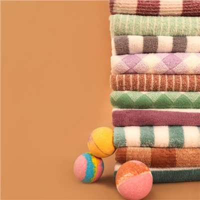 Полотенце банное «Этель. Линии», 70×140 см, мятное