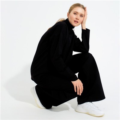 Костюм женский (джемпер, брюки) MINAKU: Casual Collection, размер 44, чёрный