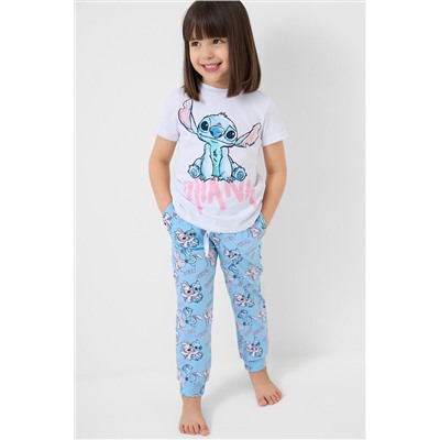 Комплект трикотажный для девочек: фуфайка (футболка), брюки PLAYTODAY, 1240912