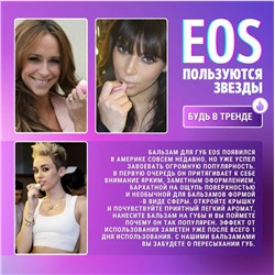 Бальзам для губ масло Ши + клубника EOS