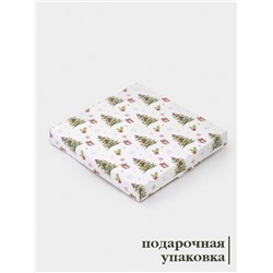 Десертная тарелка новогодняя Доляна «Новогодние зверята», d=19 см, h=1.5 см, стекло, белая