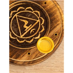 Подставка под благовония «Чакра», 10 см, дерево