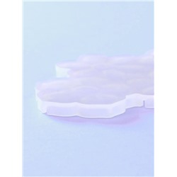 Форма для леденцов «Цветочки», силикон, 14×12×0.7 см, 6 ячеек, белая