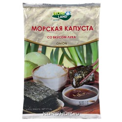 Хрустящая морская капуста со вкусом лука Nori Land, 18 г... Срок до 04.09.2024. АкцияРаспродажа