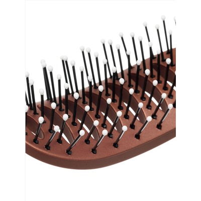 Dewal Щетка для укладки волос вогнутая продувная BR69539 brown, коричневый 1517