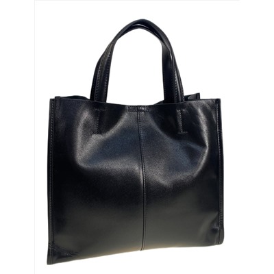 Женская сумка из натуральной кожи, цвет черный