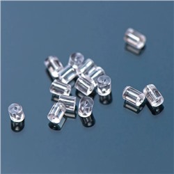 Фиксаторы для сережек силиконовые, трубочка, 3x3 мм (уп 70+/-7 пар)