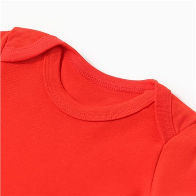 Боди детское Bloom Baby, рост 68 см, красное