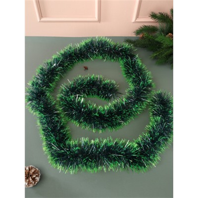 Мишура зеленая 2 м диаметр 9 см / NGA-03 /уп 10/600/