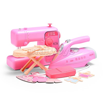 Бытовая техника " Швейная машинка с гладильной доской и утюгом" в кробке