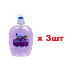 5-0370 Help Жидкое Мыло 500г с дозатором с Антибактериальным эффектом 3шт