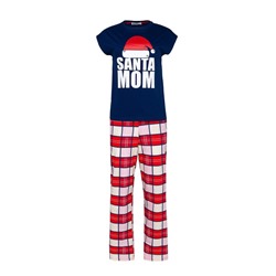 Пижама новогодняя женская (футболка, брюки) KAFTAN Santa team, размер 40-42 49