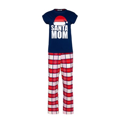 Пижама новогодняя женская (футболка, брюки) KAFTAN Santa team, размер 40-42 49