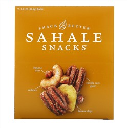 Sahale Snacks, Глазированная смесь, банан, ром, пекан, 9 пакетиков, 42,5 г (1,5 унции) каждый