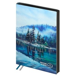 Ежедневник недатированный Escalada, #Аффирмации, А5, 160 л., "Туман над островом"