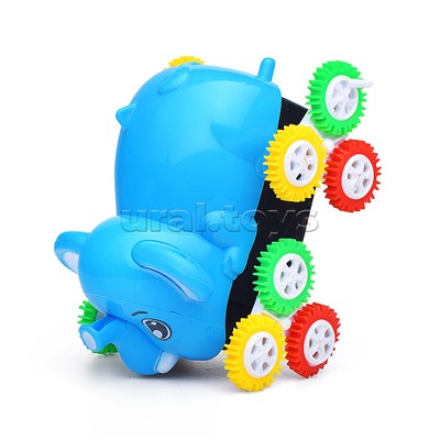 Машина "Слон" перевёртыш, на батарейках, в коробке